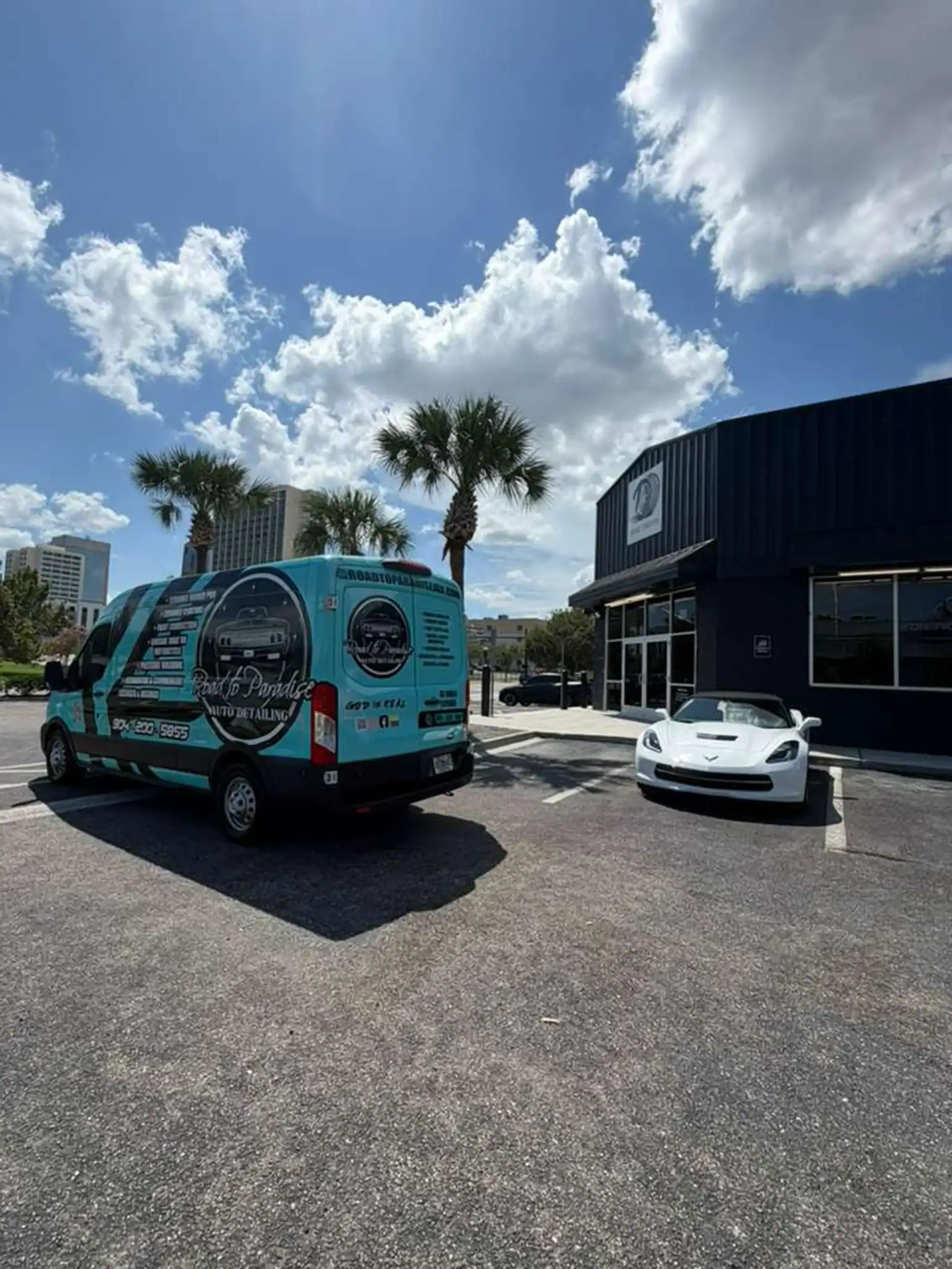 Professional auto detailing Jacksonville - Corvette wash
